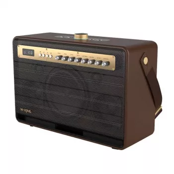 W-KING K6L altavoz Bluetooth portátil 120W, marrón