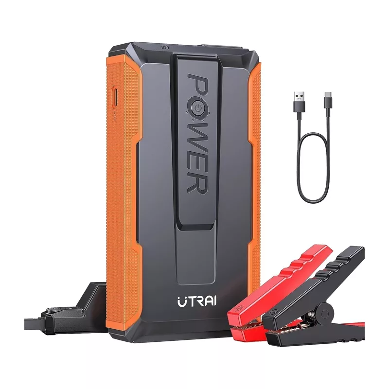 UTRAI T1 arrancador de coche 1600A Peak 16000mAh 12V Jump Starter con QC3.0 USB y linterna LED
