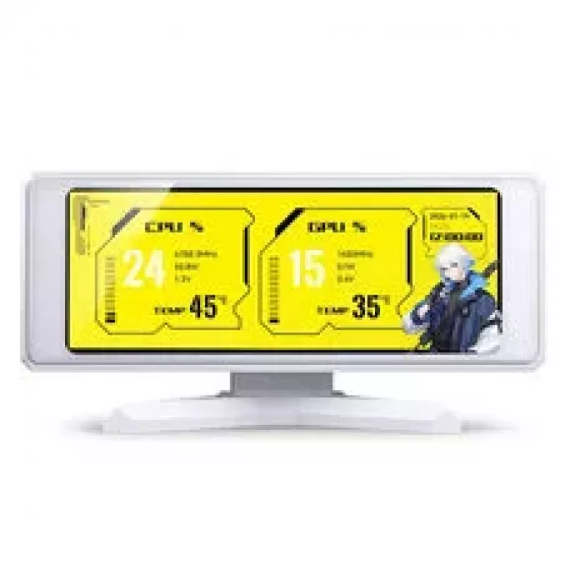 Jonsbo DS339 mini pantalla IPS de 3,39 pulgadas USB-C blanca