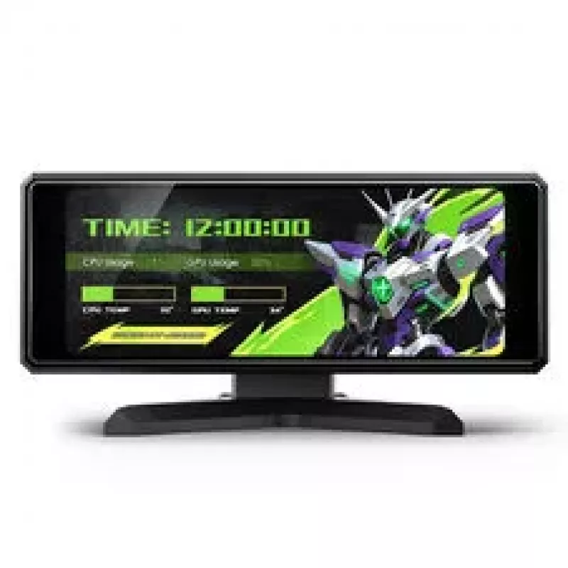 Jonsbo DS339 pantalla secundaria de monitorización para PC mini IPS de 3,39 pulgadas USB-C negra