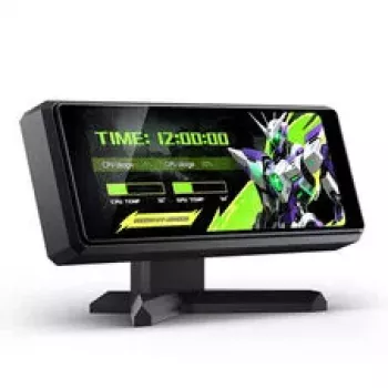 Jonsbo DS339 pantalla secundaria de monitorización para PC mini IPS de 3,39 pulgadas USB-C negra