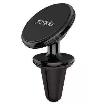 YESIDO C175 Soporte para Teléfono con Pinza Expulsora y Ventosa Mini, Apertura con Un Toque, Ángulo de Visión Ajustable 360° Negro