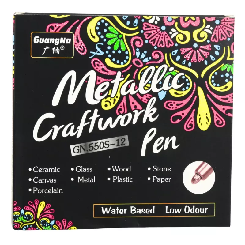 LEAN Set Metallic Nylon Marcadores Decorativos de Color 12 uds.