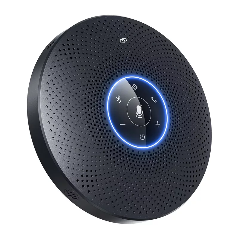 EMEET OfficeCore M2 Max Altavoz de Conferencia - Matriz de 8 micrófonos, captación 360°, USB-C/Bluetooth 5.0, batería de 24h, Daisy Chain