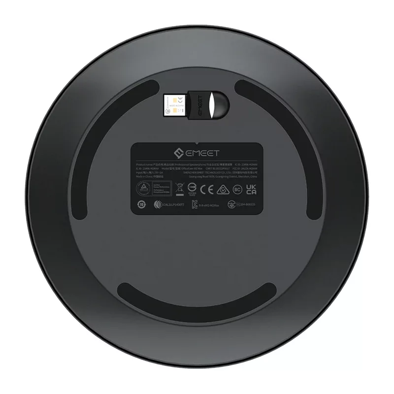 EMEET OfficeCore M2 Max Altavoz de Conferencia - Matriz de 8 micrófonos, captación 360°, USB-C/Bluetooth 5.0, batería de 24h, Daisy Chain