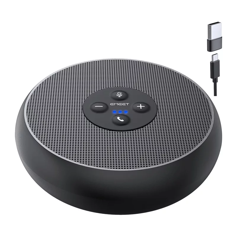 EMEET OfficeCore M1A Altavoz de Conferencia - USB-C y Bluetooth 5.0, cancelación de ruido por IA, captación de voz 360°