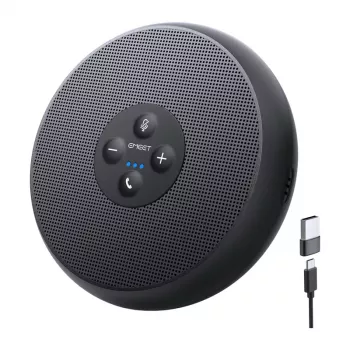 EMEET OfficeCore M1A Altavoz de Conferencia - USB-C y Bluetooth 5.0, cancelación de ruido por IA, captación de voz 360°