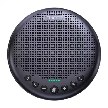 EMEET OfficeCore Luna Plus Kit Sistema de Conferencia - Set de altavoces duales con Daisy Chain, micrófono omnidireccional 360°, USB-C y Bluetooth 5.0, cancelación de ruido, batería de 15h