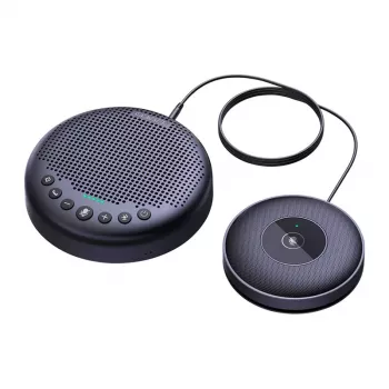 EMEET OfficeCore Luna Plus Kit Sistema de Conferencia - Set de altavoces duales con Daisy Chain, micrófono omnidireccional 360°, USB-C y Bluetooth 5.0, cancelación de ruido, batería de 15h