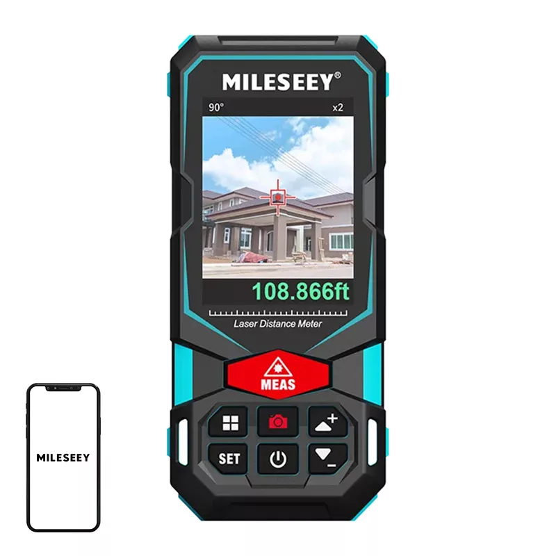 Mileseey S7 medidor de distancias láser con cámara de 100m