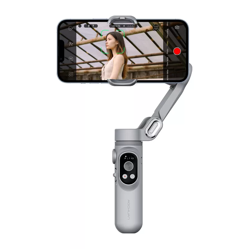 AOCHUAN X gimbal (gris) - estabilizador de 3 ejes para smartphone