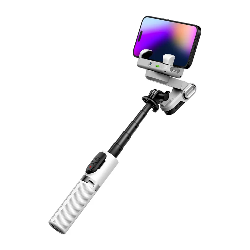 AOCHUAN M1 Pro gimbal con iluminación RGB (blanco)