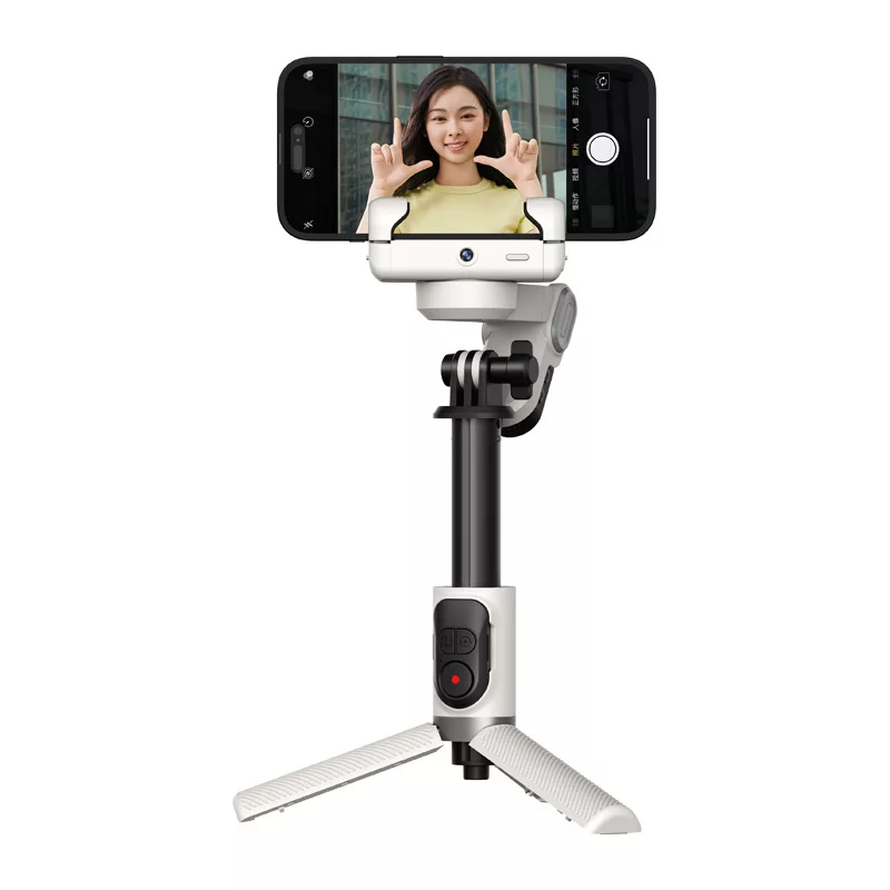 AOCHUAN M1 Pro gimbal con iluminación RGB (blanco)