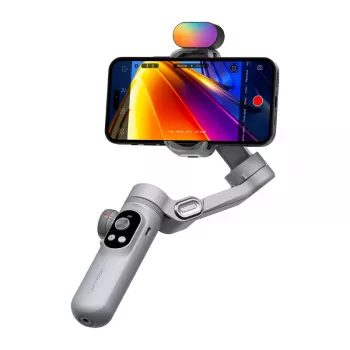 AOCHUAN X Pro gimbal con iluminación RGB (gris)