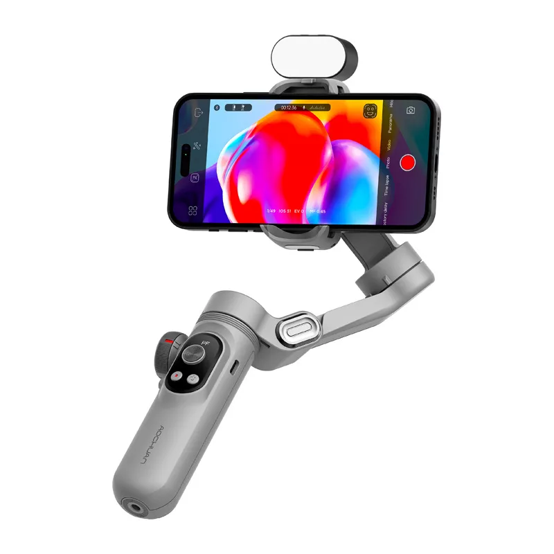 AOCHUAN X Pro gimbal con iluminación RGB (gris)