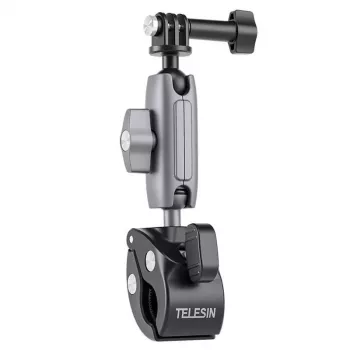 TELESIN Soporte de abrazadera universal para manillar para cámaras de acción (aluminio)