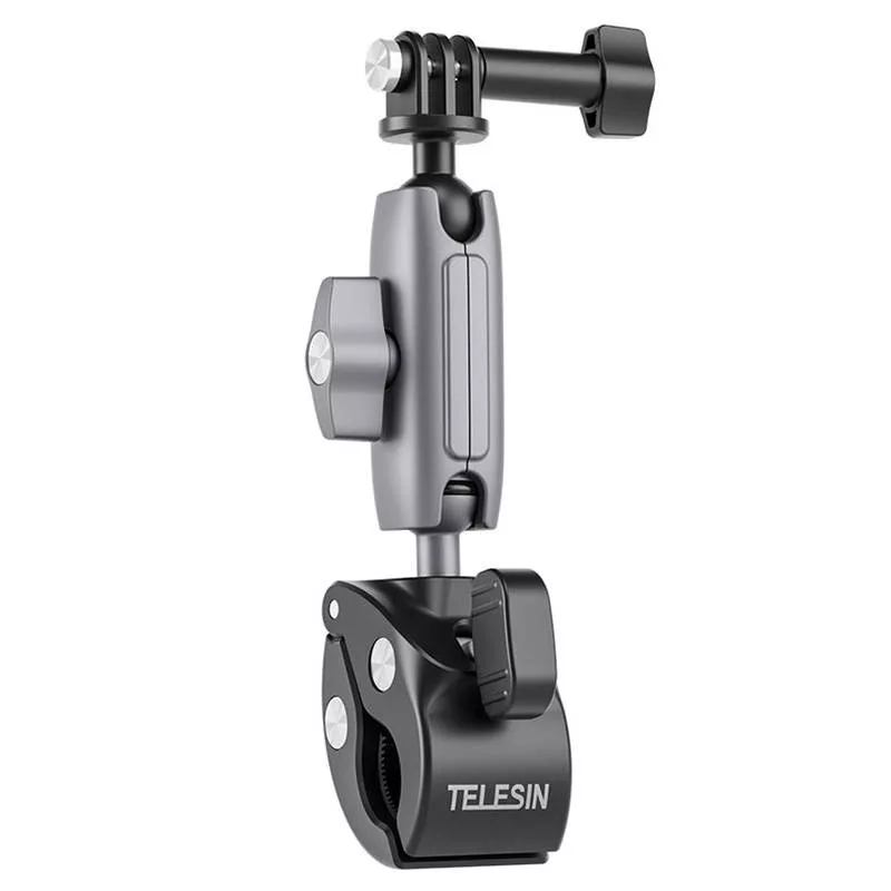TELESIN Soporte de abrazadera universal para manillar para cámaras de acción (aluminio)