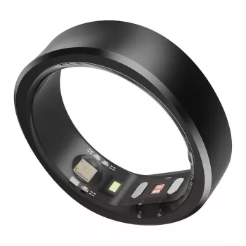 RingConn Smart Ring Gen2 para hombre y mujer - Wearable de seguimiento del sueño y fitness - Frecuencia cardíaca - Negro mate Talla 9