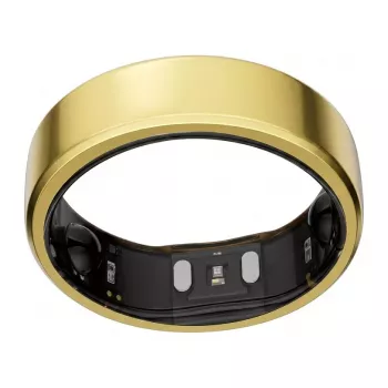 RingConn Smart Ring Gen2 - Wearable de seguimiento del sueño y fitness - Frecuencia cardíaca - King Gold Talla 10