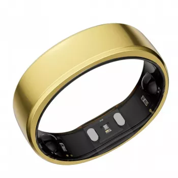 RingConn Smart Ring Gen2 - Wearable de seguimiento del sueño y fitness - Frecuencia cardíaca - King Gold Talla 11