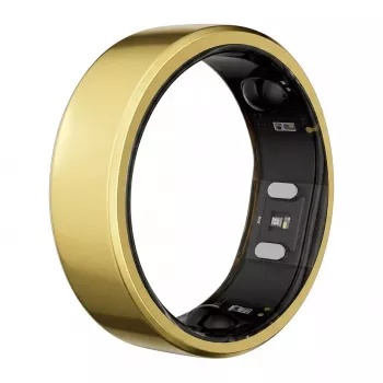 RingConn Smart Ring Gen2 King Gold Talla 12 - Wearable de seguimiento del sueño y fitness con medición de frecuencia cardíaca