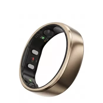 RingConn Smart Ring Gen2 Air para hombre y mujer – Wearable de seguimiento del sueño y la actividad física – Frecuencia cardíaca – Dune Gold talla 13