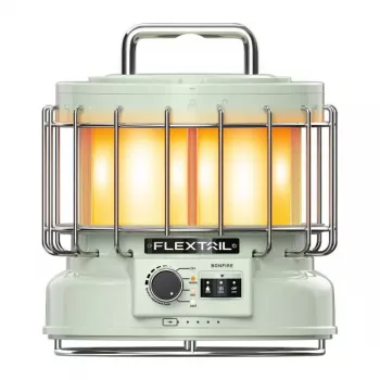 Flextail MAX Lantern humidificador luz de camping (verde) - linterna portátil 3 en 1, humidificador y power bank
