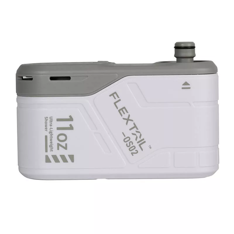 Ducha portátil con bomba FLEXTAIL Max Shower (Blanco)