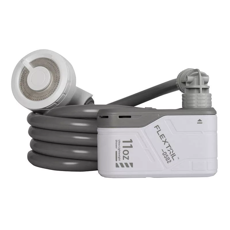 Ducha portátil con bomba FLEXTAIL Max Shower (Blanco)