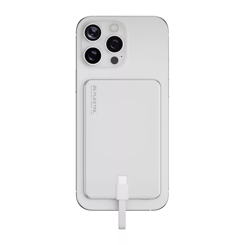 Flextail Zero Power Metal 5000 mAh Power Bank, plateado