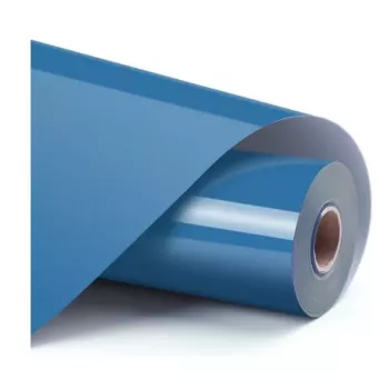 LOKLIK Basic Heat Transfer Vinyl Azul océano 30,5 x 180 cm HTV para plotter de corte y textiles