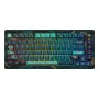 AKKO MOD007V3 HE Teclado Mecánico con Cable 75% con Interruptores de Efecto Hall, Carcasa de Aluminio CNC, Teclas PBT-ASA, RGB, Negro