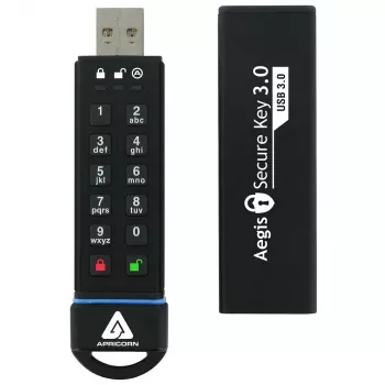 Apricorn Aegis Secure Key 3.0 16GB unidad flash USB 3.0 - validada FIPS 140-2 nivel 3, cifrado por hardware