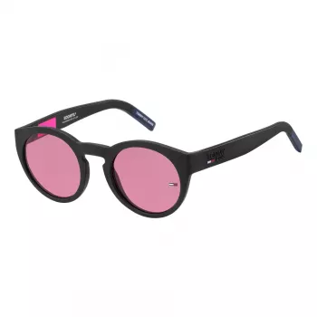Tommy Jeans TJ-0003-S-003 gafas de sol unisex montura negra lentes grises 48/22/140 mm