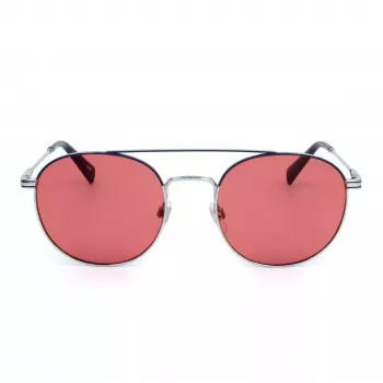 LEVI'S LV-1013-S-010 gafas de sol unisex rectangulares - montura negra lentes grises 54mm
