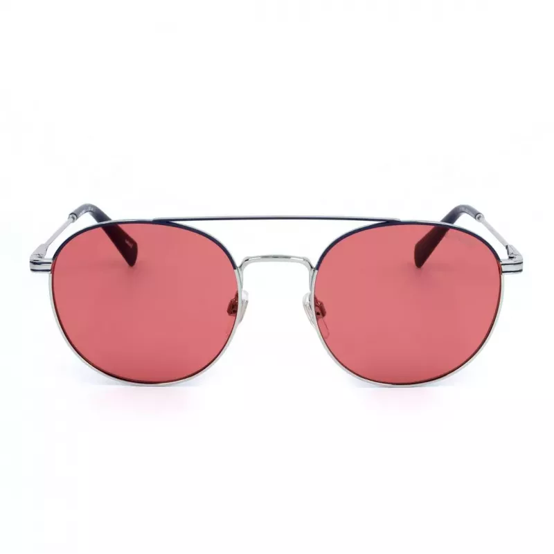 LEVI'S LV-1013-S-010 gafas de sol unisex rectangulares - montura negra lentes grises 54mm