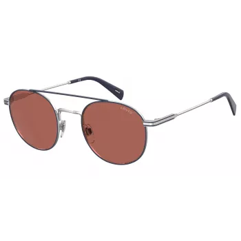 LEVI'S LV-1013-S-010 gafas de sol unisex rectangulares - montura negra lentes grises 54mm