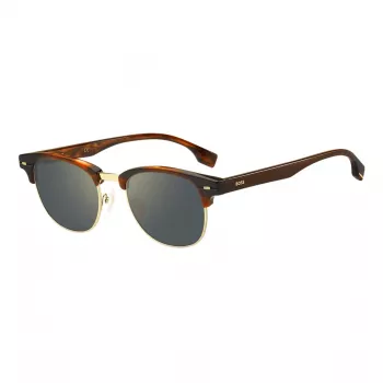 BOSS BOSS1381ST5U gafas de sol hombre - montura negra, lentes grises, 50/20/145 mm