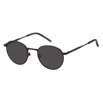 TOMMY HILFIGER TH-1973-S-003 Gafas de sol hombre rectangulares - Montura negra lentes grises 50/22/145 mm
