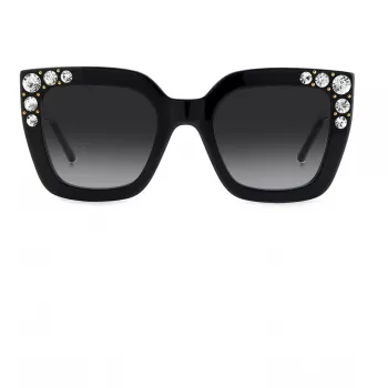 CAROLINA HERRERA HER0130S807 Gafas de sol mujer mariposa negro brillante gris 52mm