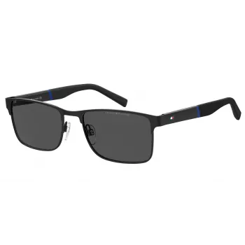 TOMMY HILFIGER TH-2040-S-807 Gafas de sol hombre rectangulares negro/gris 56/19/145 mm