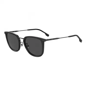 BOSS BOSS1562FSK80 Gafas de sol de hombre, montura negra, lentes grises, 56/21/145 mm