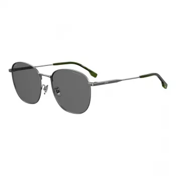 BOSS BOSS1561FSK6L Gafas de sol de hombre rectangulares - montura negra lentes grises 57/20/145 mm