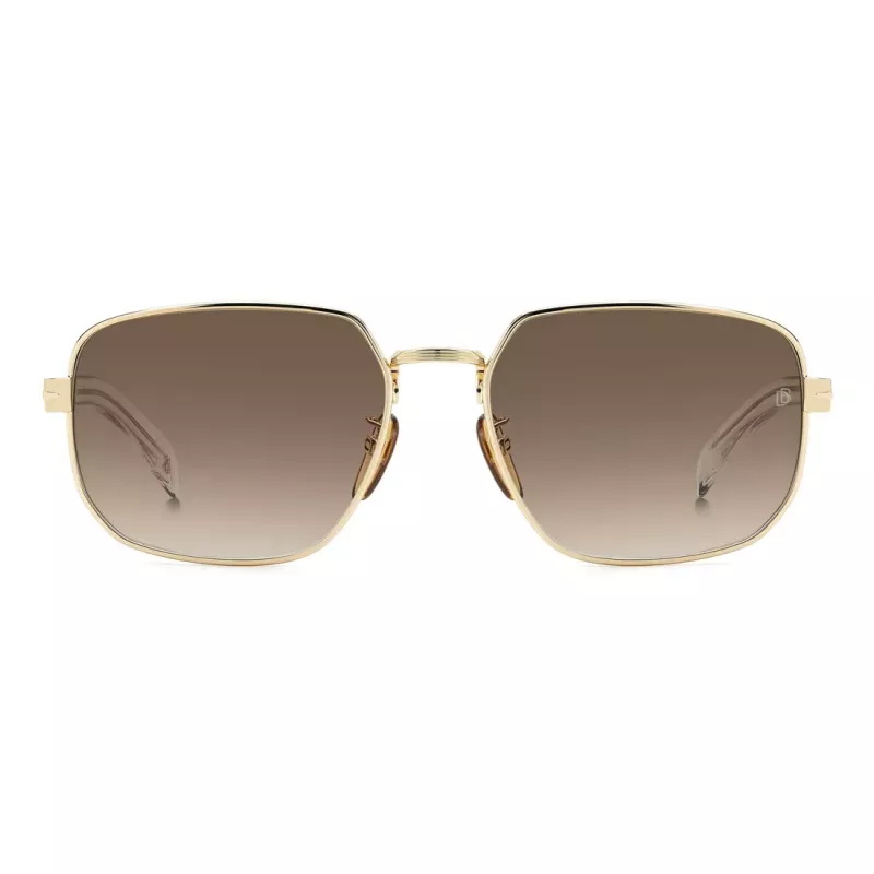 DAVID BECKHAM DB7121GSLOJ Gafas de sol de hombre angulares Havana marrón 60 mm