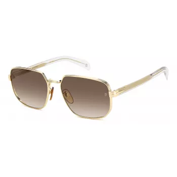 DAVID BECKHAM DB7121GSLOJ Gafas de sol de hombre angulares Havana marrón 60 mm