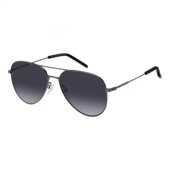 Tommy Hilfiger Gafas de sol de hombre TH2111GSKJ1 - montura negra, lentes grises, 60/16/150 mm