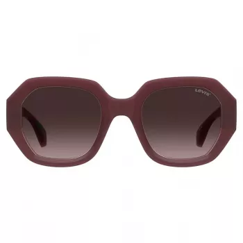 LEVI'S LV-1066-S-LHF Gafas de sol de mujer rectangulares Havana marrón degradado 51 mm