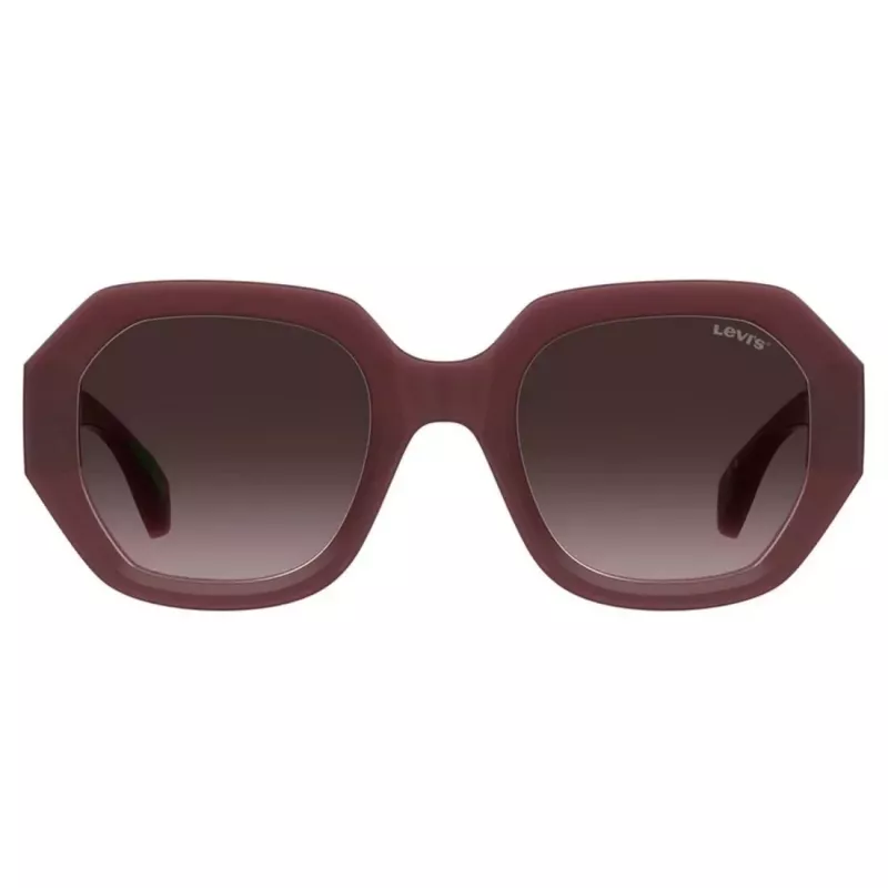 LEVI'S LV-1066-S-LHF Gafas de sol de mujer rectangulares Havana marrón degradado 51 mm
