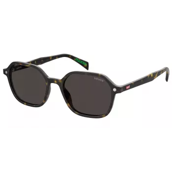 Levi's LV-5051-S-086 Gafas de sol unisex cuadradas Havana/gris 53 mm