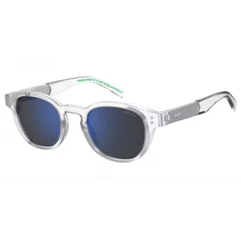 LEVI'S LV-5060-S-2M4 Gafas de sol de hombre rectangulares montura Havana lentes marrones 48 mm